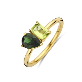 Ring Juliette - Peridot en Groen Toermalijn - Small