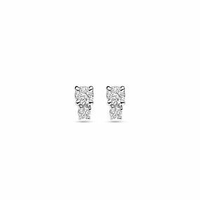 oorknoppen diamant 0.26ct (2x 0.13ct) h si 5,5 mm